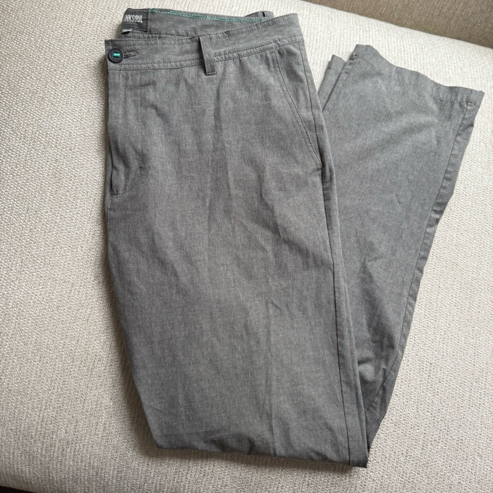 Linksoul Men's Gray Chinos